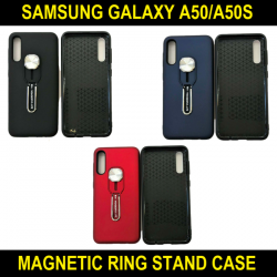 Magnetic Finger Ring Stand Back Case Cover For Samsung Galaxy A50/A50S Slim Fit and Sophisticated in Look